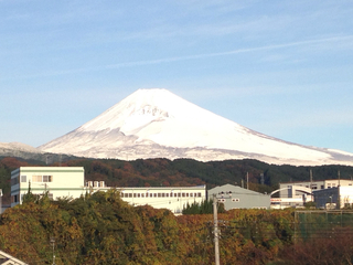 雪化粧の富士山