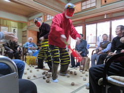 田舎風卵の恵方巻きです