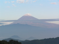 今朝の富士山・・・