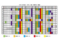 【おしらせ】　ロボット塾　年間予定表