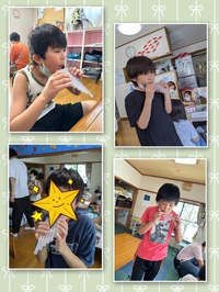 ストローで楽器作り＆７月８月のお誕生日会 2023/08/07 16:12:00