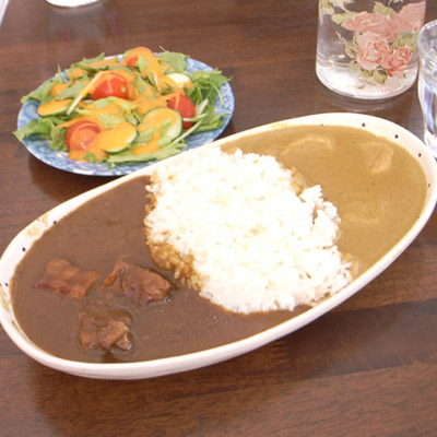 セイロンパラダイス　ポークとエビのＷカレー
