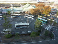 三島駅を上から見た