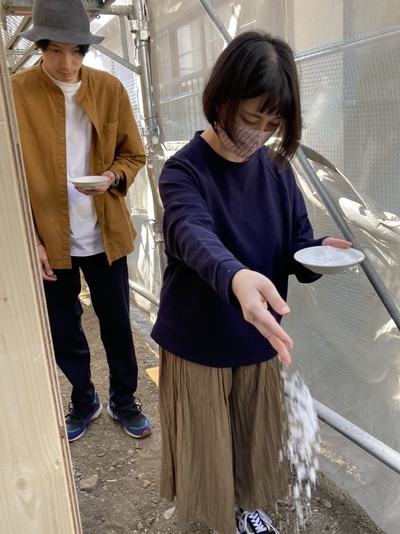 「杉田の家」　上棟式