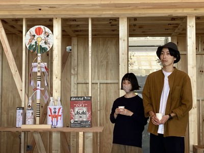 「杉田の家」　上棟式