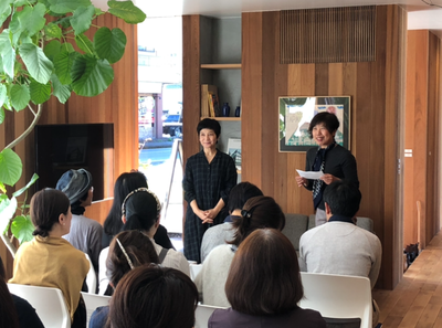 〈後藤由紀子さんお話会〉の様子