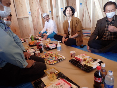 「杉田の家」　上棟式