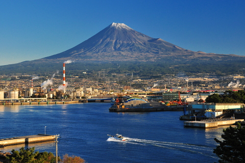 港からのくっきり富士山！