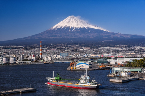 雨上がりの富士山