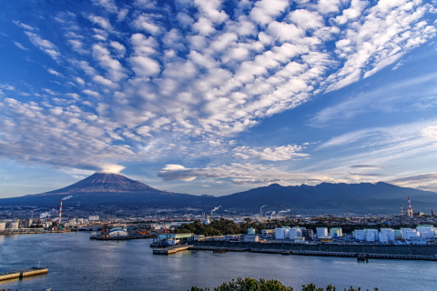 流れゆく鱗雲