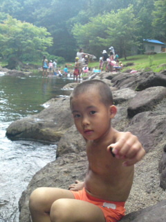川遊び