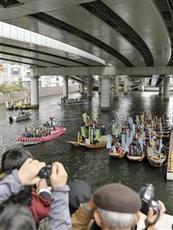 日本橋で架橋「１００年」祭 舟運のにぎわい再現