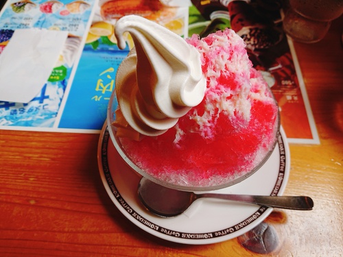 コメダ珈琲の氷～(^^♪