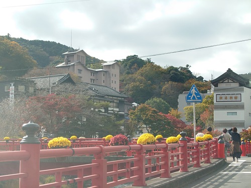 紅葉の修善寺温泉街を歩きました！