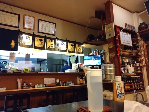 味噌ラーメン＆半肉チャーハンセット／居酒屋 末広@東伊豆町稲取