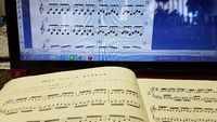 拡大表記の譜面を作りました。これで見やすくなったかな？