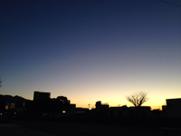 富士市の夜明け 2015/01/18 07:11:17