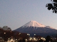 今朝の富士山 2015/01/18 07:16:05