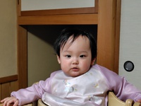 1歳のお祝い会食をやらせていただきました。おめでとうございます
