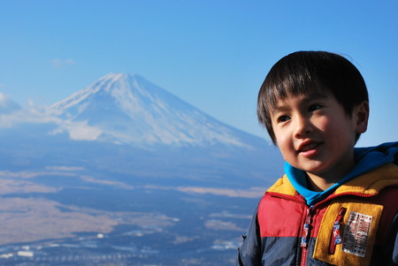 芦ノ湖スカイライン から 望む 絶景富士山,富士見台