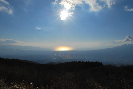 芦ノ湖スカイライン から 望む 絶景富士山,三国峠