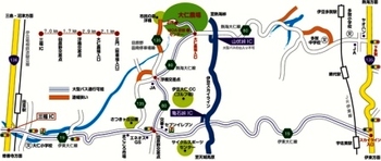 大仁瑞泉郷へのアクセスマップ