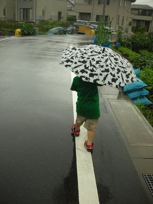雨のお散歩♪
