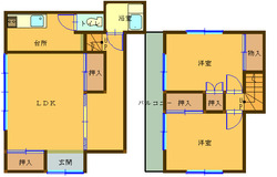 富士市中野　賃貸戸建　２ＬＤＫ