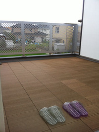 テラスに新しい風を...