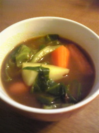 朝カレースープ