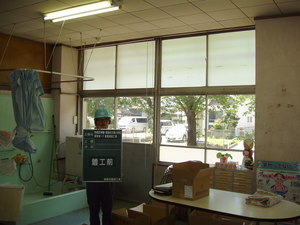 原小学校耐震工事　現場状況（その１４）完成