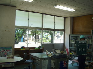 原小学校耐震工事　現場状況（その１４）完成