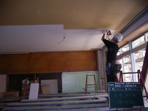 原小学校耐震工事　現場状況（その１０）