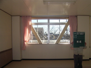 原小学校耐震工事　現場状況（その１４）完成