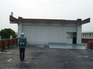 原小学校耐震工事　現場状況（その１６）完成２