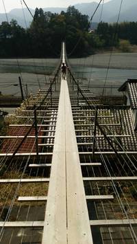 塩郷の吊橋 〔愛称：恋金橋〕