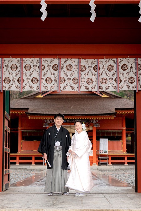 富士宮浅間大社さんで結婚式がございました