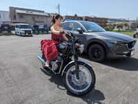 バイクで結婚式披露宴！オーダードレスを作りました