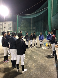 富士ベースボールアカデミー中学生の部の練習 2020/02/19 10:21:50