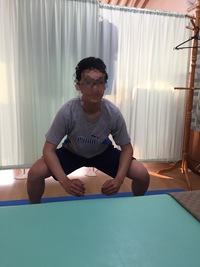 中学生の野球部の子の体幹&ストレッチ 2018/04/11 11:22:56