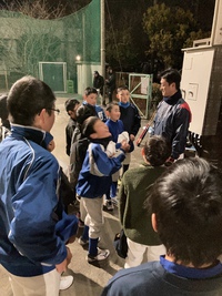 富士ベースボールアカデミー小学生の部が始まりました 2022/01/11 12:57:14