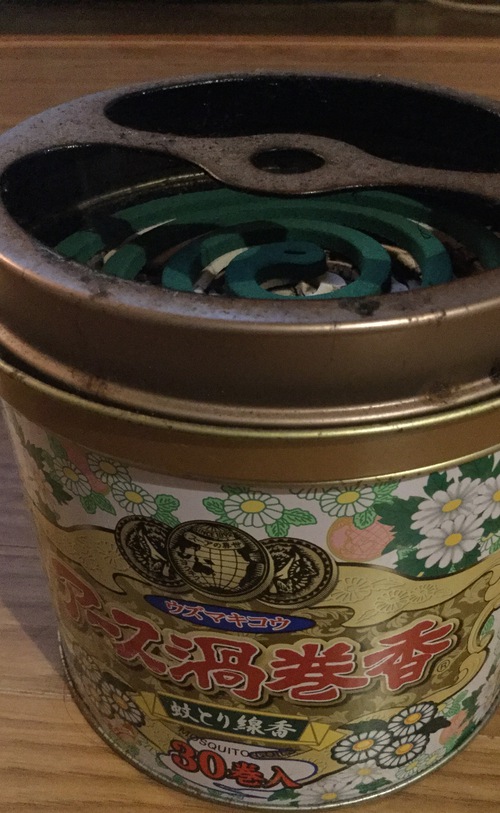 蚊取り線香活躍中！