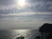 星ホテルの日帰り入浴　今日の伊豆の海