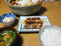 夕飯の料理の一品に　『三冠王の焼き鳥』　はいかがですか　？