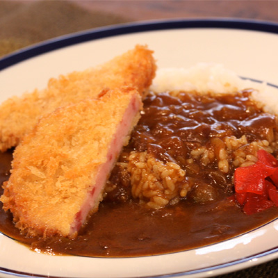 [本日]ハムカツカレー