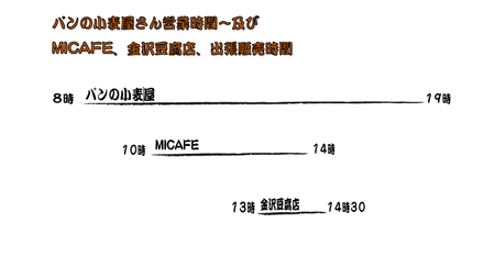 ２６日１３時〜の出張販売はパンの家小麦屋さんで(^o^)V