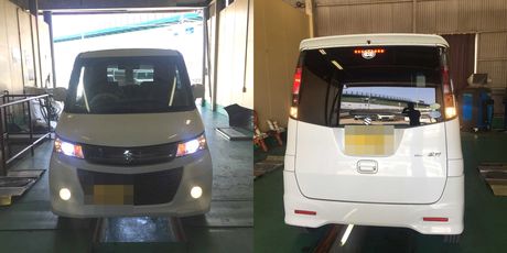 H23　スズキ　パレット　車検整備