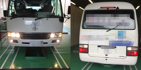 H25　トヨタ　コースター　3か月点検