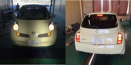 Ｈ16　ニッサンマーチ　車検整備