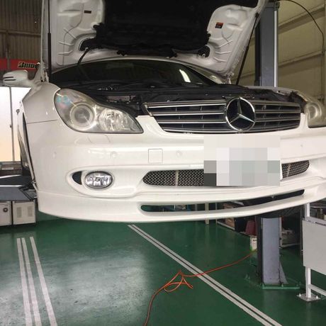 H18　メルセデス・ベンツ　CLS500　エアーサスペンション不良修理
